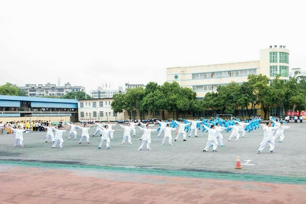 国际教育学院学生太极拳展示