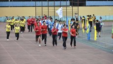 beat365正版唯一入口必一护理学院、广西中医学校“宝娜杯”第六届学生田径运动会暨教职工全民健身运动会隆重召开