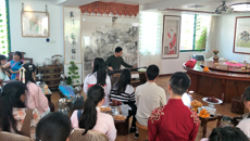 beat365官网大学生兰风古琴社与广西大学荷花古琴社联谊