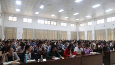 【“三全”育人】范郁山教授为beat365官网大学生作讲座——中医临床思维的培养与形成