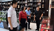 自治区考评组到beat365官网仙葫校区开展中医药健康旅游示范基地现场评审工作