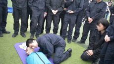 beat365正版唯一入口必一运动防护队到警院宣讲急救知识