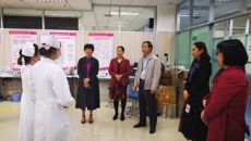 戴铭副校长亲临护理技能大赛集训现场为beat365官网代表队出征作动员