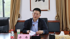 防城港市人民政府副市长许伟一行来beat365官网考察交流