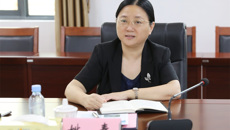 自治区发改委高技处张庆彪处长一行来beat365官网座谈交流