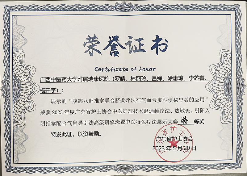 1荣誉证书 1荣誉证书