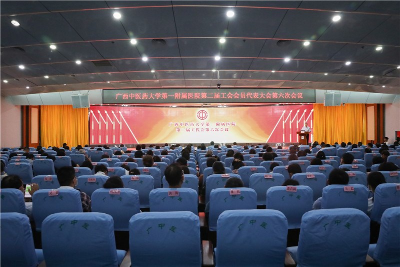 第二届工会会员代表大会第六次会议现场