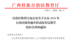 【喜讯】beat365官网8个基层教学组织获自治区级基层教学组织称号