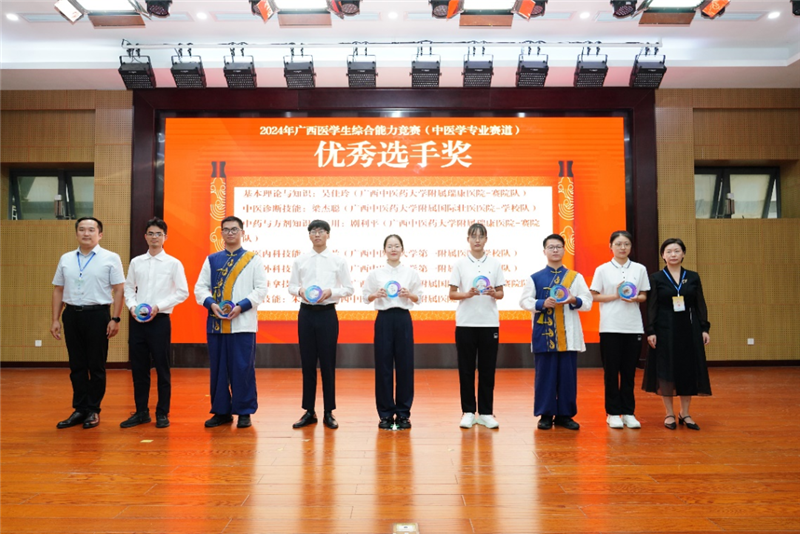 我院3位参赛选手荣获优秀选手奖(单项第一名)