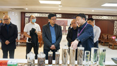 哈尔滨音乐学院、黑龙江省民宗委来附属国际壮医医院参观调研