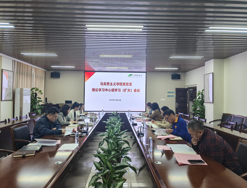 马克思主义学院召开党总支理论学习中心组学习（扩大）会