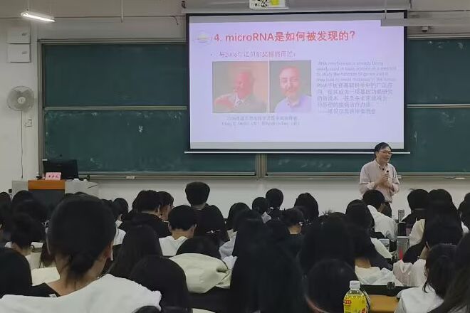 老师和学生积极交流和探究