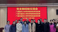 药学院药剂党支部、食品党支部与广西医科大学药剂学党支部联合开展支部共建活动